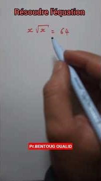 équation - racine carrée | maths #mathematics #education #racines_carrées #puissance