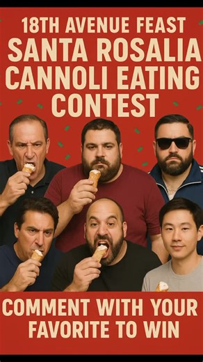 Pick your favorite to win the cannoli eating contest : 1. Andrew Laperuta @andrewlaperuta 2. Silvio D’Onofrio @thatdad_sil 3. Wally Santos @mrpositivewally 4. Rocco The Comic @roccothecomic 5. Anthony Scillia @tonymangia 6. Sal Vella @salofftheboat 7. Cobra Joe @joeykhoury1 8. Jay Zhang @jayzrealtor KEEP AN EYE OUT FOR THE FAVORITES. We are pleased to announce that Robert DeFalco Realty @defalcorealty and Il Colosseo Ristorante @ilcolosseoristorantebrooklyn are the Official Presenting Sponsors o