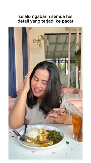 Siapa yang kaya gini juga? Apa apa selalu langsung laporan ke pacarnya? 🤭😭 #nasijukutkakala