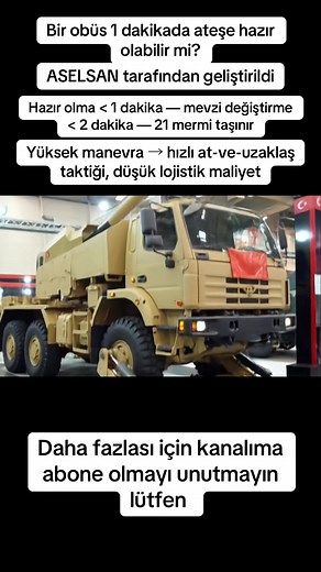 Kamyona Monteli 155mm Obüs Taktik Avantajları