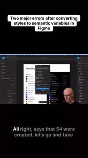 Ilyas Aitkulov · UI/UX Designer | Witnessing the necessary evils of building a robust Design System! When pushing Figma styles over to true semantic variables, two very... | Instagram