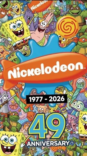 Nickelodeon 49 years 1977 - 2026 logo