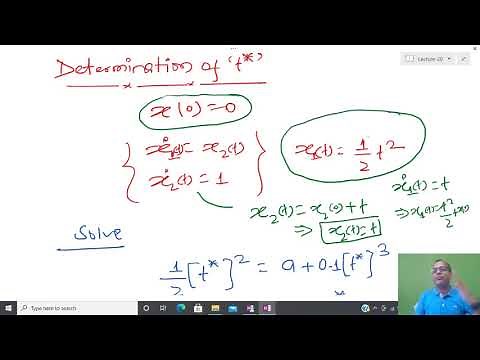 EE-564: Lecture-20 (Optimal Control): Minimum Time Problems