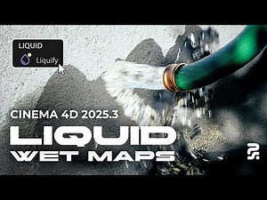 How to create Liquid Wet Maps in Cinema 4D 2025.3 + Project Files