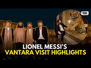 Lionel Messi Visits Vantara, Offers Prayers and Gets a Lion Cub Named After Him