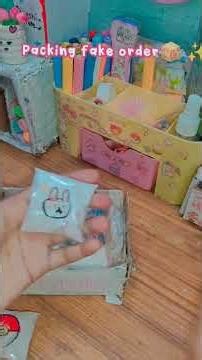 Packing fake order📦 ✨#trending #diy #packingorders #fypシ #sticker