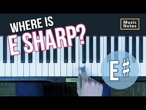 Finding E-sharp on the Piano Keyboard