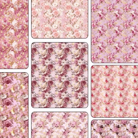20 Pastel Floral Seamless Patterns | Vintage Flowers Digital Paper Printable for Creative Use - Etsy