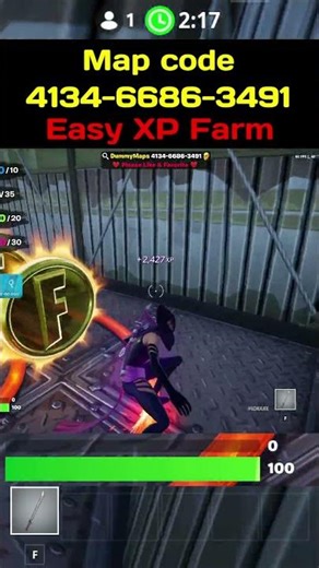 🔥 EASY XP FARM 🎯 FORTNITE 🔥 4134-6686-3491 🔥 How to level up fast in Fortnite