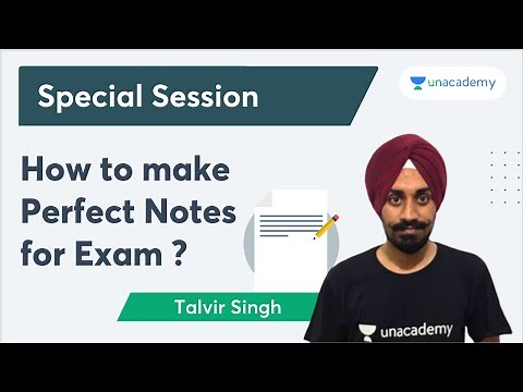How to make Perfect Notes For Exam | NTA UGC NET - 2022 | Talvir Singh