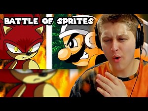 Sonic VS Mario?? Battle of Sprites By SpacePea (REACTION)