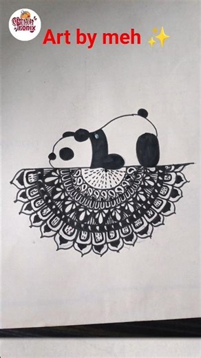 From Blank Page to Panda! #shortsviral #shortsfeed #shorts