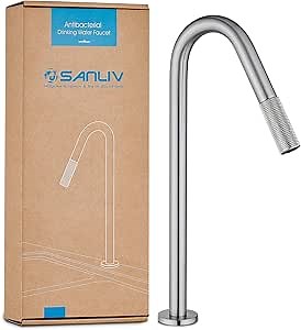 RO Faucet - Brushed Nickel, Reverse Osmosis Filtered Water Faucet for Kitchen Sink