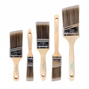 Pro Grade Home Wall / Trim House Paint Brush Set - for Cabinet Decks Fences Interior Exterior