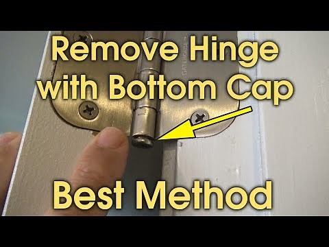 Remove Door Hinge Pin with Bottom Cap