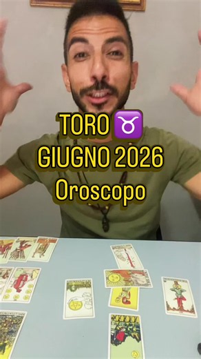Toro ♉️ Giugno 2026 - Oroscopo con Tarocchi #toro #oroscopotoro #torogiugno #tarocchitoro #fattoperilmondo