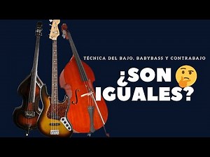 La gran diferencia entre Bajo Eléctrico, Baby Bass y Contrabajo