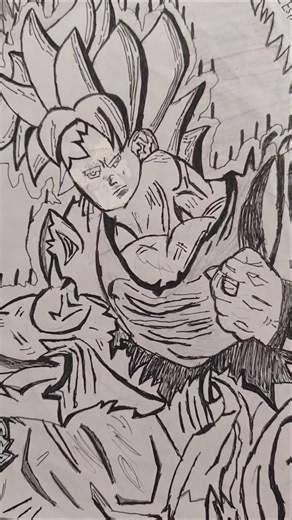 💀Speed drawing stickman😱 #goku #gokudrawing #gokublack #dragonball #dragonballsuper