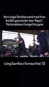 @livingsacrificemetal - Reject You’re not gonna convince me that there’s a single song or breakdown from the ’90s more influential or important to the Christian metal scene than this one. Living Sacrifice’s 1997 album ‘Reborn’ earned the band massive respect across the scene and, according to Wikipedia (take that how you will), even landed them a tour with Cannibal Corpse. Whether or not that tour happened, one thing’s for sure: over 25 years later, these dudes are still absolutely crushing it, 