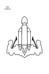 Rocket Launch coloring page ♥ Online or Printable for Free!