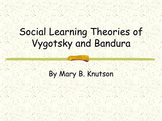Social Learning Theories of Vygotsky and Bandura - SlideServe