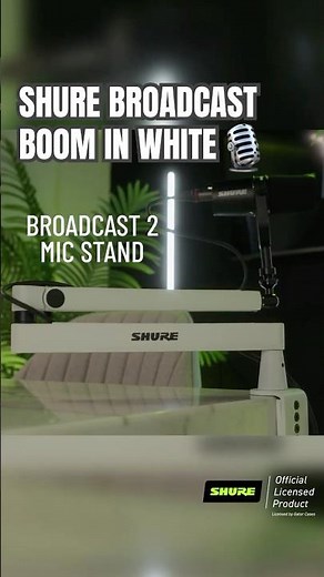 White Low-Profile Mic Boom Arm 🤍 Shure | Gator #shorts