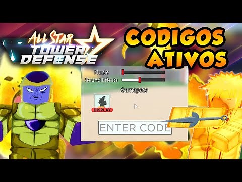 TODOS OS CÓDIGOS ATIVOS NO ALL STAR TOWER DEFENSE | ROBLOX