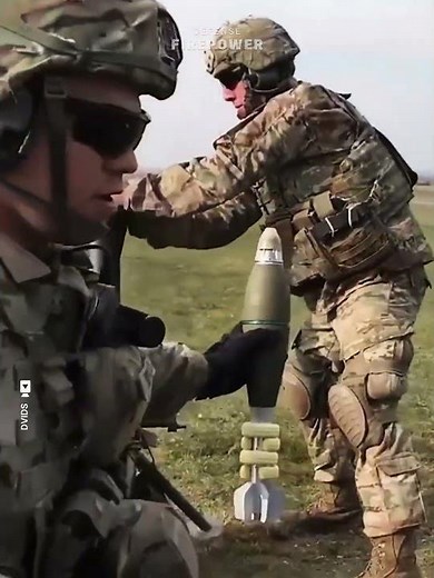 This 81mm Mortar Loading Process is Insane #military #shorts