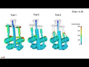 Investment Casting Filling Comparison | FLOW-3D CAST