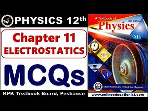 Multiple Choice Questions | Chapter 11 Electrostatics l 12th Class Physics KPK Textbook Board