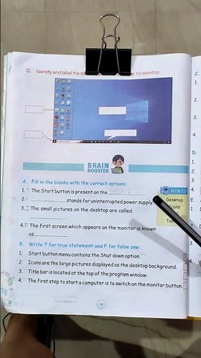 computer,class 2,chapter 4,operating a computer,fill in the blanks