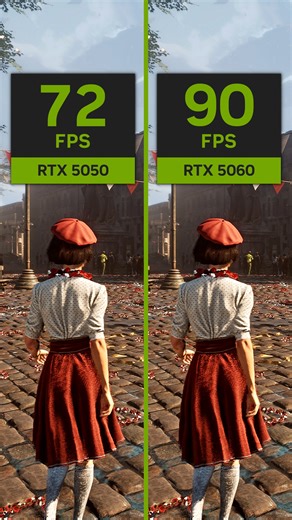 Geralt Benchmarks on Instagram: "RTX 5050 vs 5060 on Clair Obscur Expedition 33! This is Medium Preset, 1440p DLSS 4 Balanced, FG OFF. By the end of the video, you can check a MFG 4X test, the 5060 can also run it at High Settings and still average +60fps, while 5050 can't. If you want better graphics for similar performance, I would recommend using the BenchmarKing Optimized Settings, you can find it in his video about Expedition 33 Optimized Settings! Latencies (RTX 5050): FG OFF: 27ms MFG 4X: