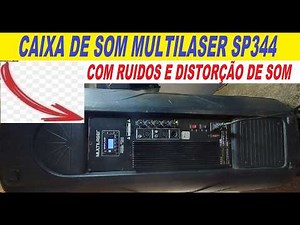 HOW TO FIX A MULTILASER SP344 SPEAKER WITH NOISES AND SOUND DISTORTION #consertasereno