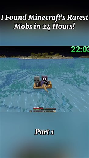 I Found Minecraft's Rarest Mobs in 24 Hours! #Minecraft #minecraftbuilding #gaming #viral #minecraftchallenge