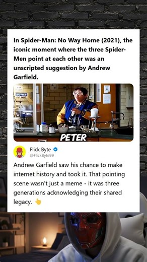 Spider-Man No Way Home 2021 The Pointing Meme Scene Was Andrew Garfields Idea