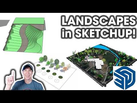 How to Create LANDSCAPES in SketchUp