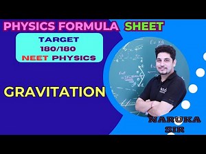 Gravitation | Physics Formula Sheet for NEET | QUICK REVISION | NEET