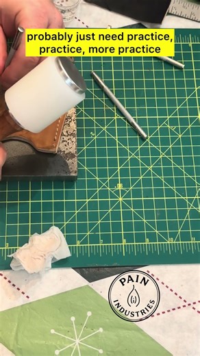 #leatherworking today is stamping leather like a amateur #learning
