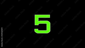 Digital countdown timer animation background. top ten countdown animated, counter clock wise Glitch interference. time, technology, urgency, deadlines. Countdown timer presentations, ads, web content