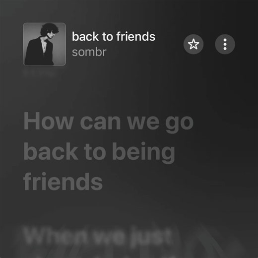back to friends — sombr | Lyrics #fyp #song #lyrics