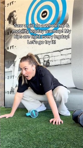 Her Hip Mobility Leg Day Warm-Up Is GOLD!
