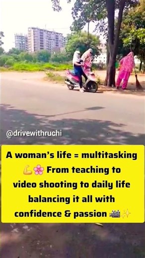 A woman’s life multitasking From teaching to video shooting to daily life#short ‪@drivewithruchi‬