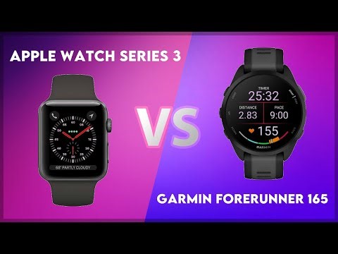 Apple Watch Series 3 vs Garmin Forerunner 165 Comparison