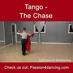 The Chase In Tango, To Music. Full lesson in Membership. | Passion4Dancing.com