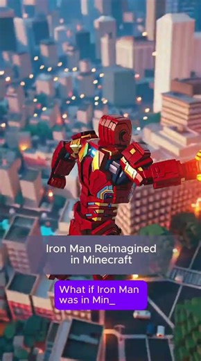 Iron Man Reimagined in Minecraft