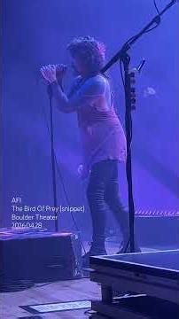 AFI The Bird Of Prey (snippet) live at the Boulder Theater on 2026.04.28