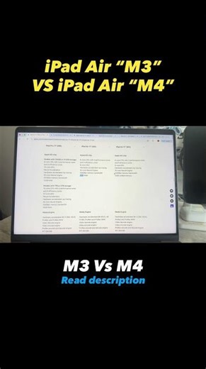 Apple ipad air m3 comparison with Ipad air m4 #apple #ipad