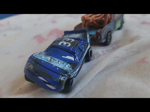 Damage Mood Springs scene from Cars 1 (Damage mood springs), (Cars 1) (Piston cup), (Remake)