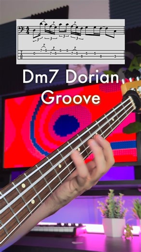 Marcelo Maccagnan on Instagram: "Why are open strings so underrated??? 🤔 Tabs on Patreon🎉 This groove works great over a Dm7 Dorian kind of sound, but it could also fit a D7 groove in certain scenarios. The point of this groove really is the open D string. We often try to avoid open strings as they are really not as “stable” as the closed positions. But sometimes, it’s really nice to play them as the main part of the line. The sound we get out of an open string is quite powerful. Try it yourse
