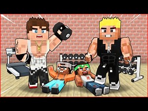 EFEKAN AND ALPEREN BUILD MUSCLE FOR 100 DAYS! 💪😎 - Minecraft